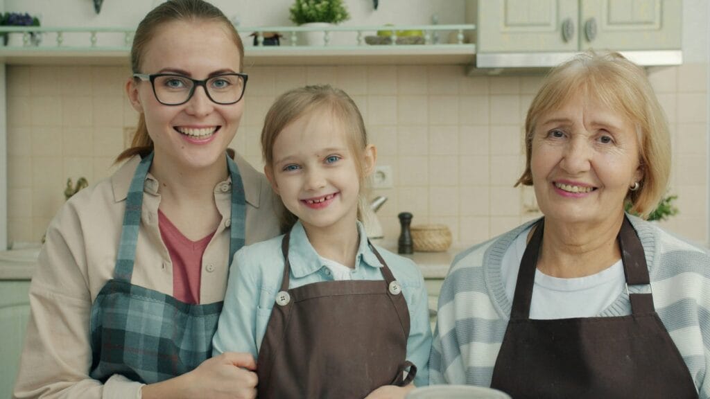 buela, madre e hija: tres generaciones de mujeres en una prueba de abuelidad