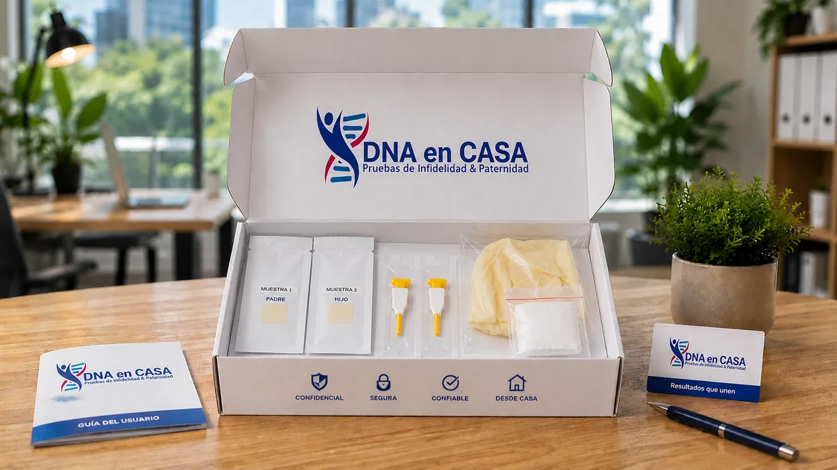 Kit de prueba de ADN de paternidad con muestra de sangre - DNA en Casa